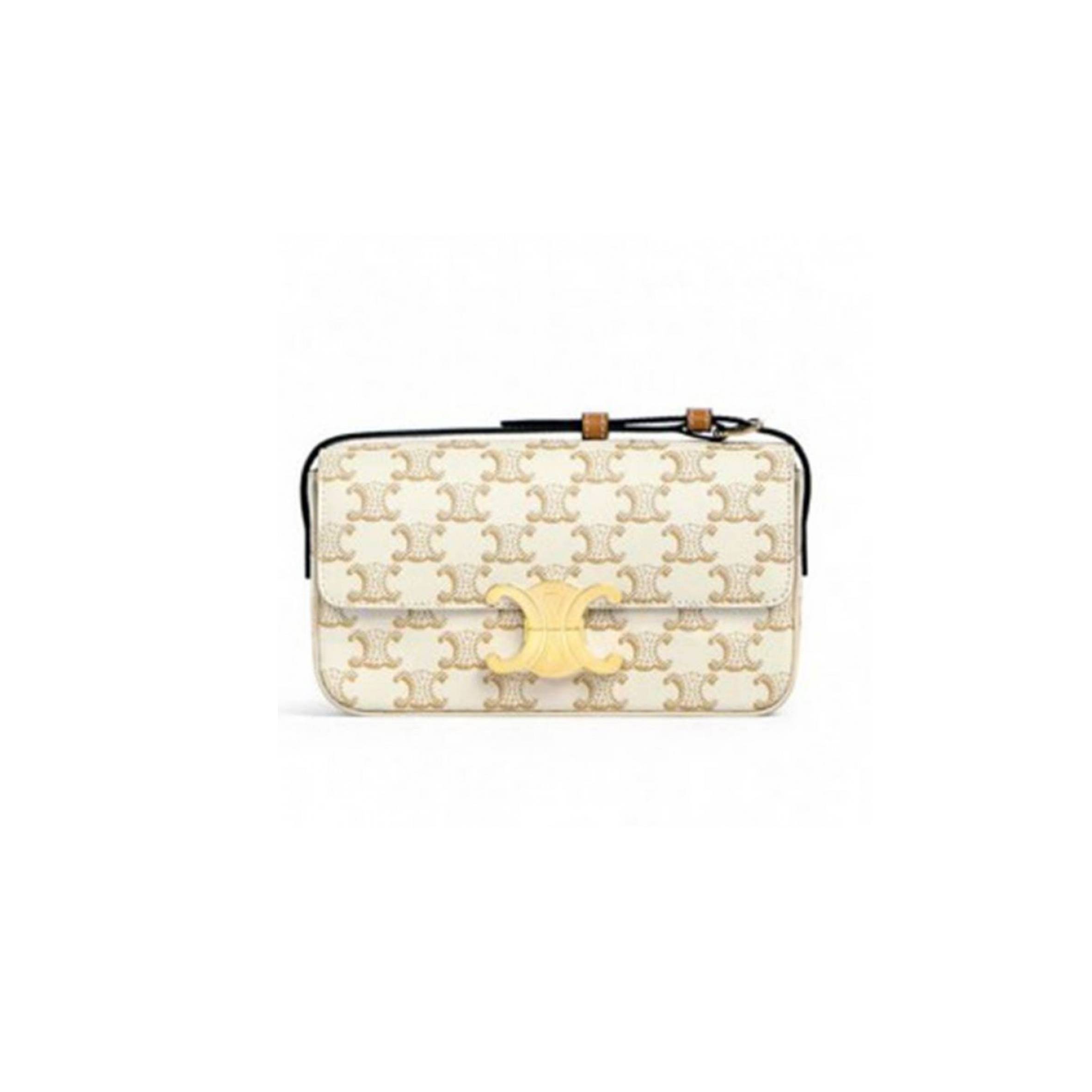 CELINE TRIOMPHE SHOULDER BAG 194142CUZ.01BC (20cm*10cm*4cm) CELINE TRIOMPHE SHOULDER BAG 194142CUZ.01BC (20cm*10cm*4cm)